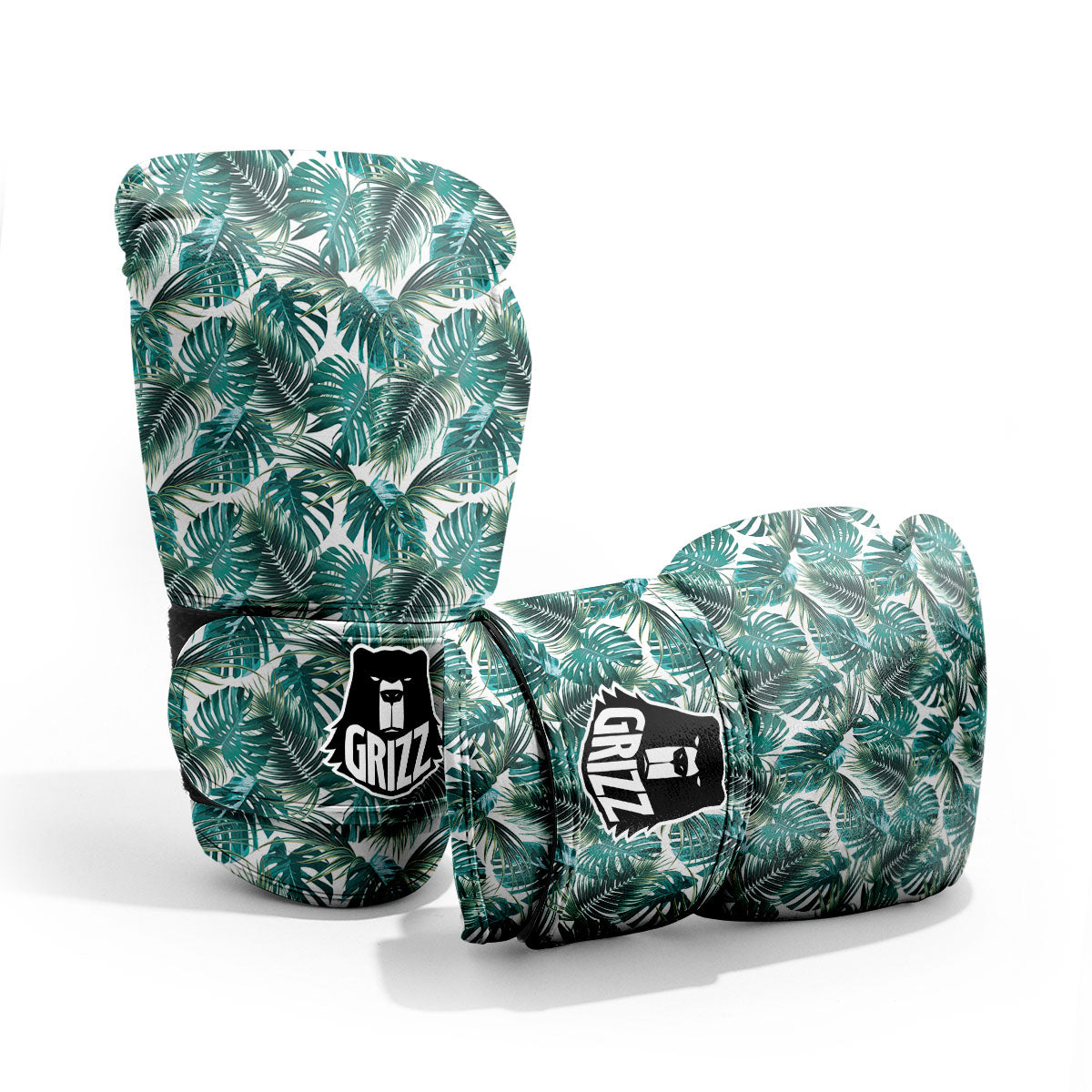 Monstera Leaves Palm Print Pattern Pro Boxing Glove