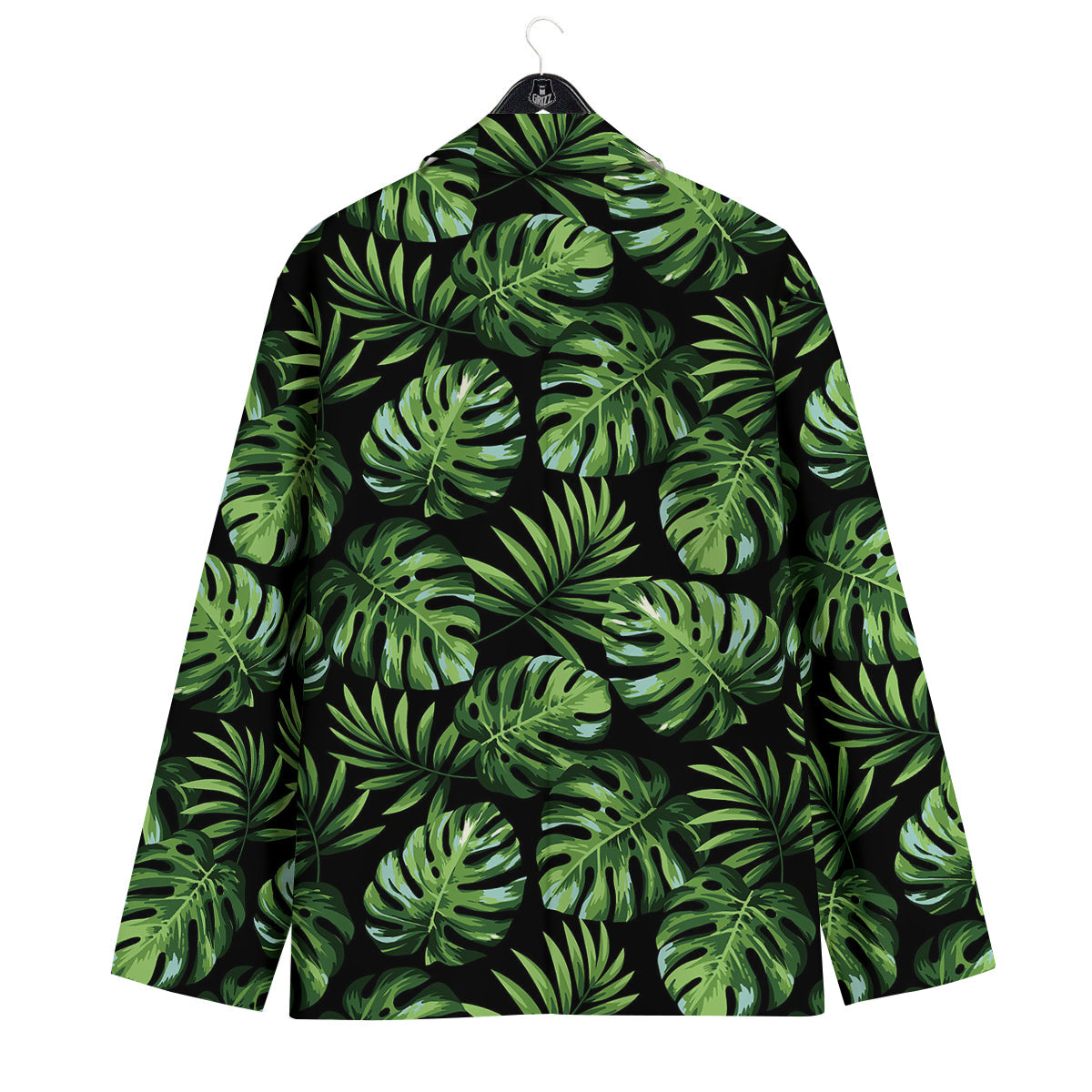 Monstera Leaves Tropical Print Pattern Men's Sport Coat-grizzshop