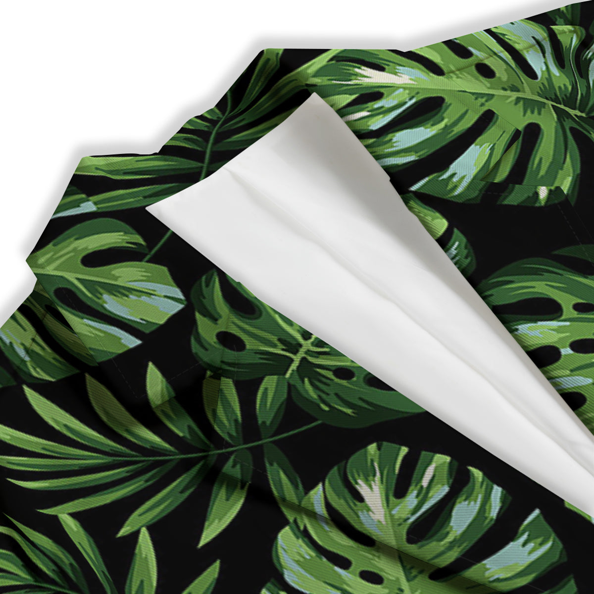 Monstera Leaves Tropical Print Pattern Women's Blazer-grizzshop
