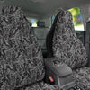 Monstera White And Black Print Pattern Car Seat Covers-grizzshop