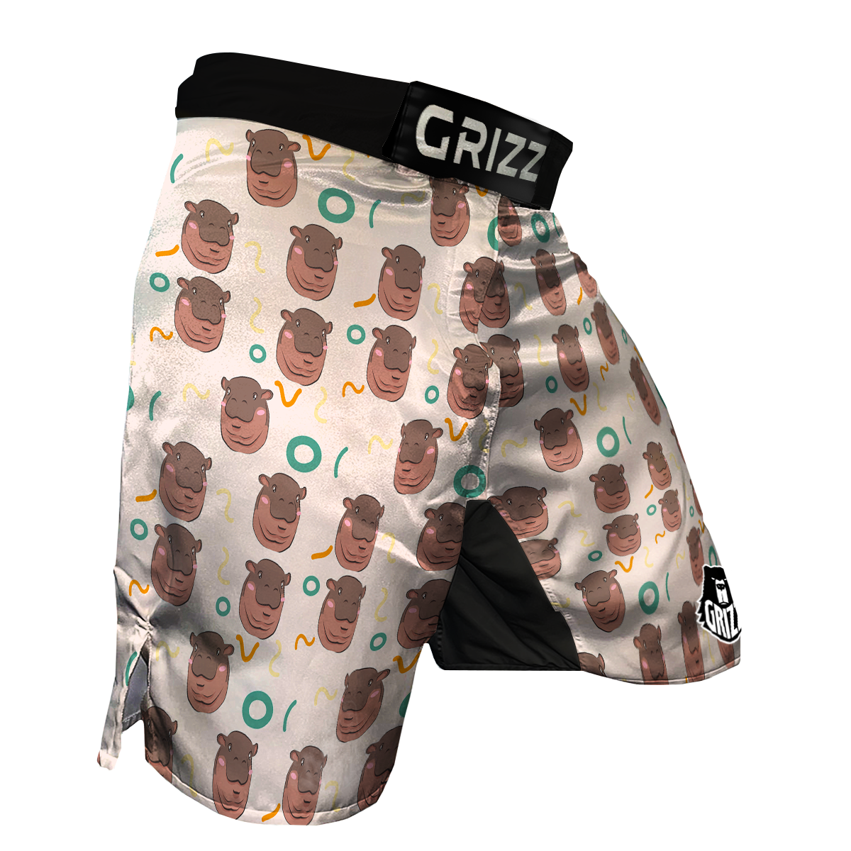 Moo Deng Hippo MMA Shorts-grizzshop