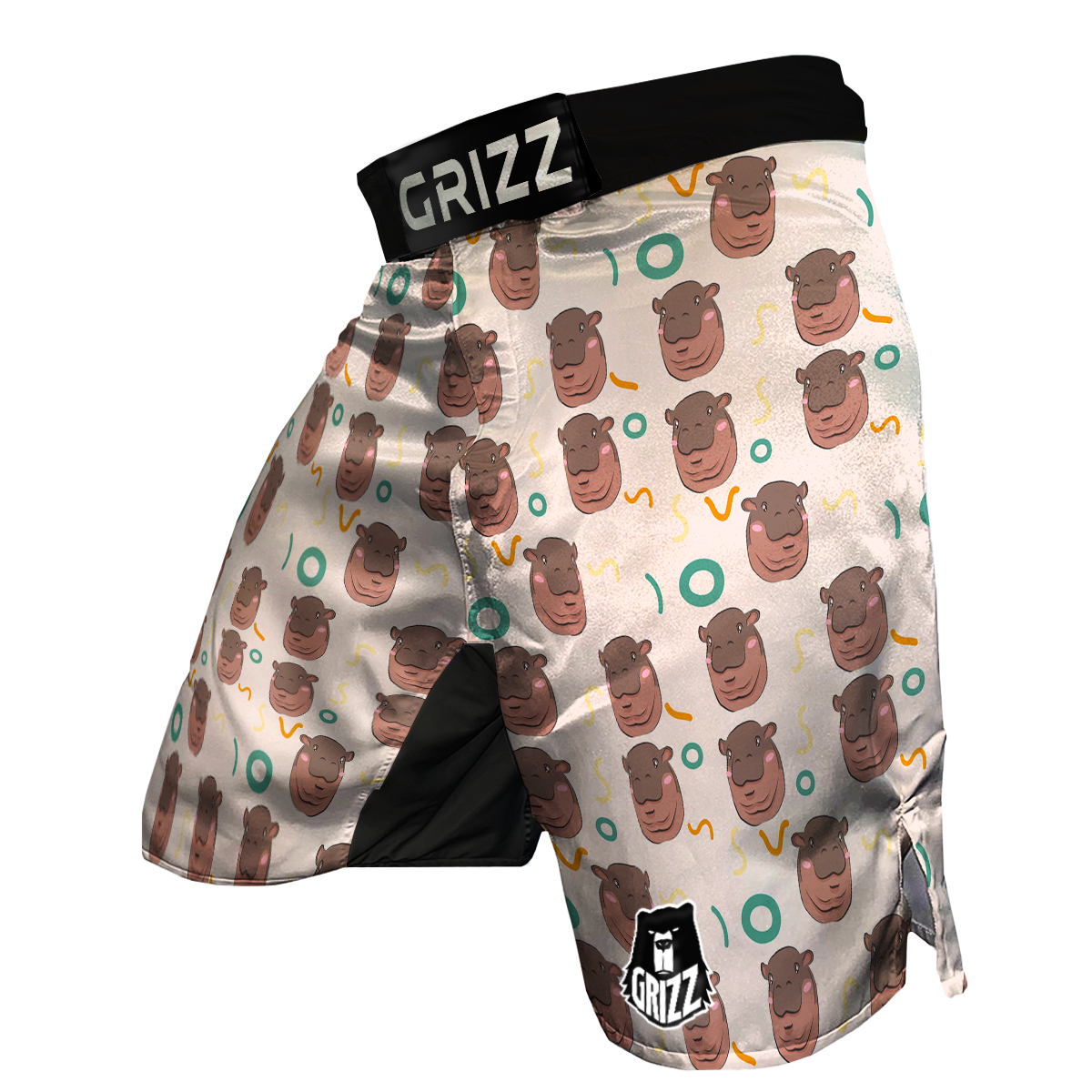 Moo Deng Hippo MMA Shorts-grizzshop