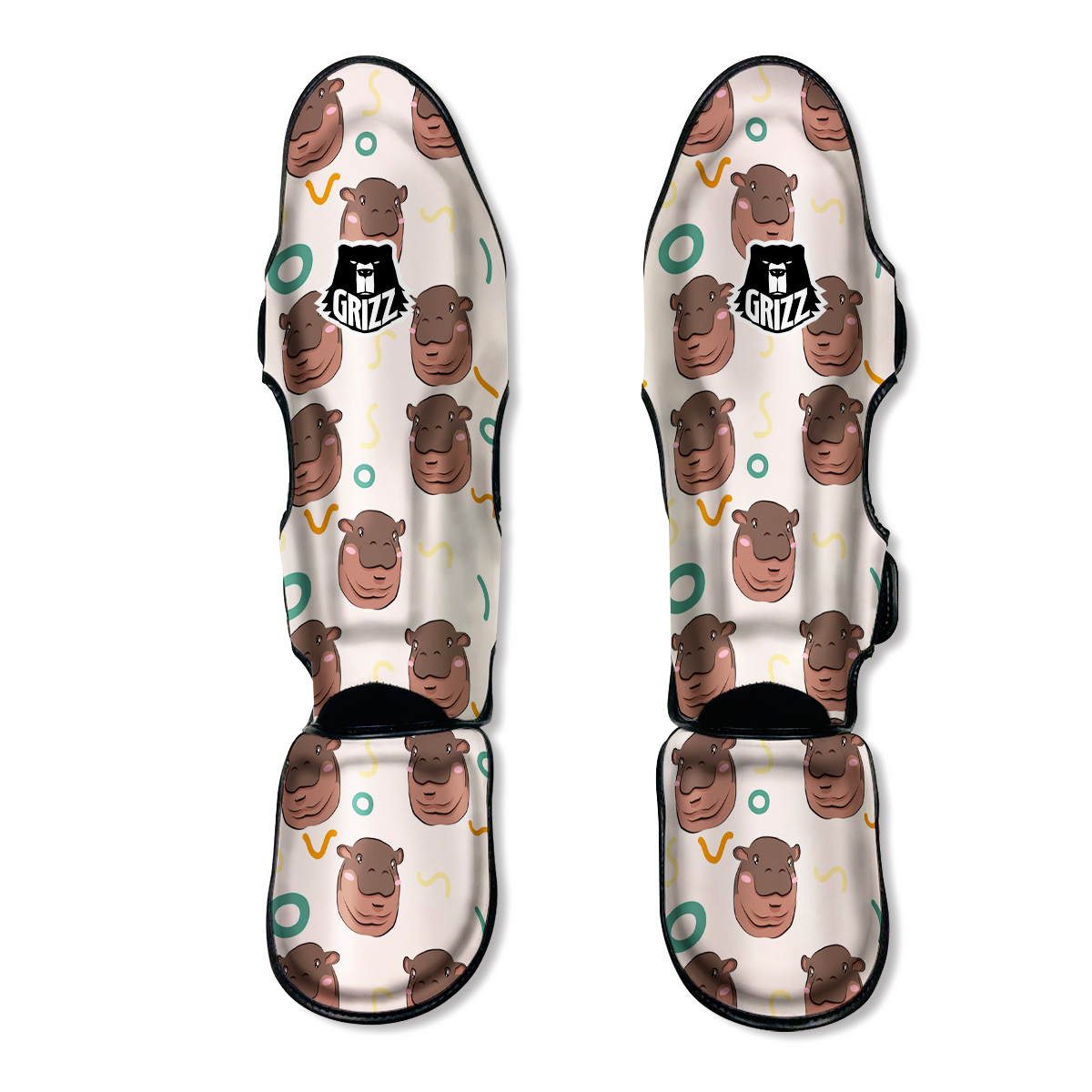 Moo Deng Hippo Muay Thai Shin Guards-grizzshop