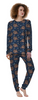 Moo Deng Hippo Sleeping Women's Pajamas-grizzshop