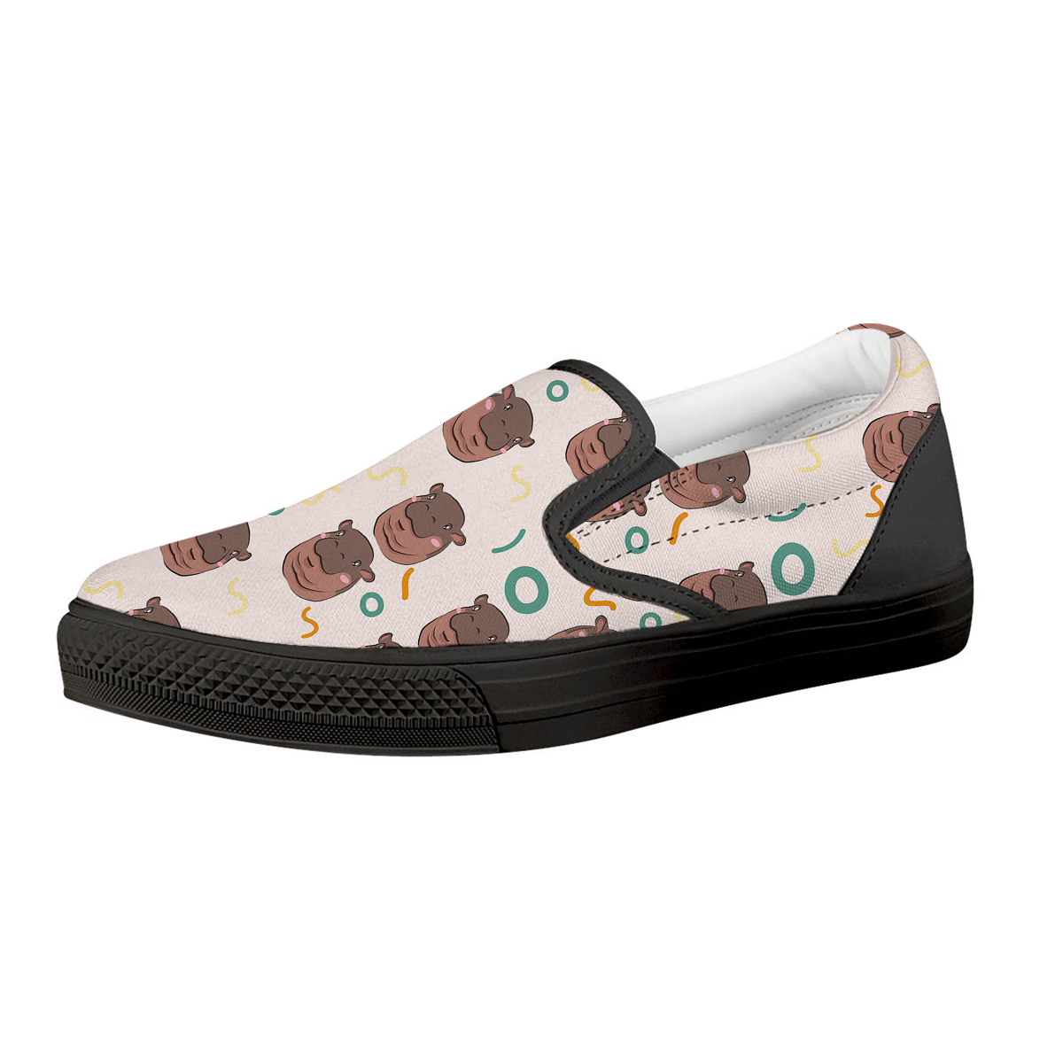 Moo Deng Hippo Slip On Shoes-grizzshop