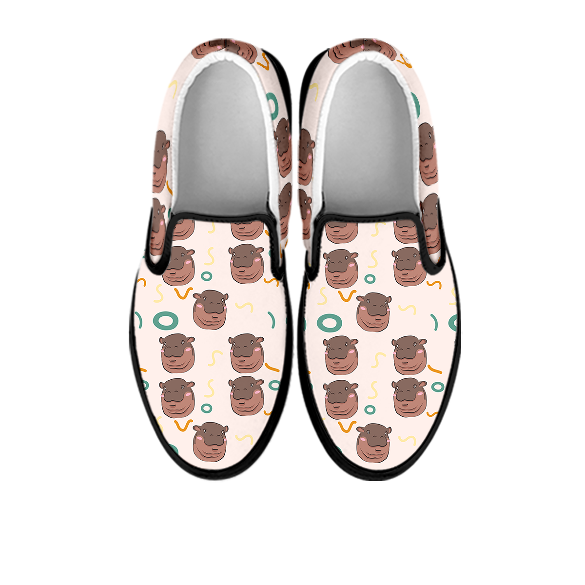 Moo Deng Hippo Slip On Shoes-grizzshop