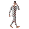 Moo Deng Hippo Smiling Men's Pajamas-grizzshop