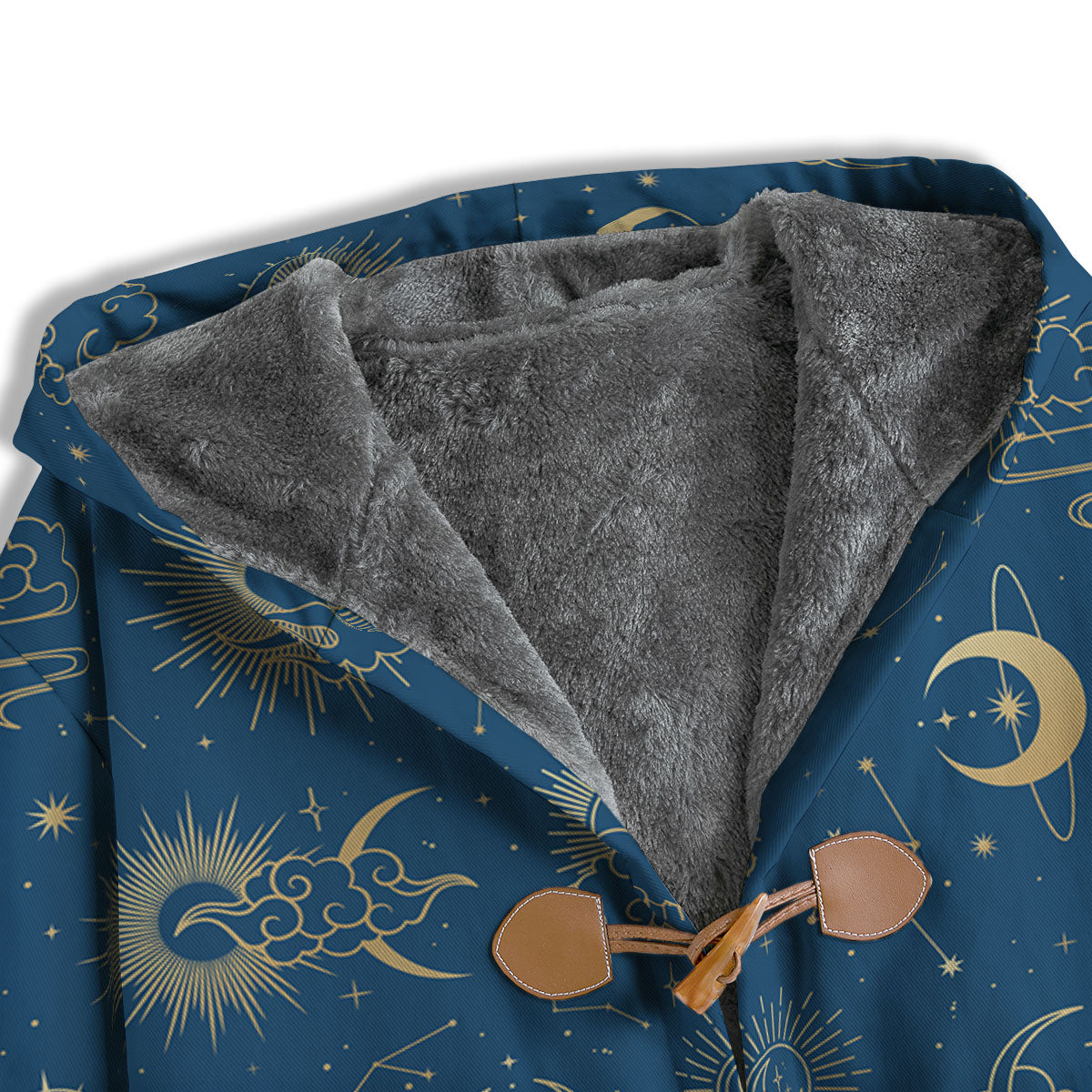 Moon And Blue Sun Print Pattern Men's Windbreaker Jacket-grizzshop