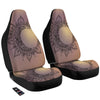 Moon And Bohemian Sun Print Car Seat Covers-grizzshop