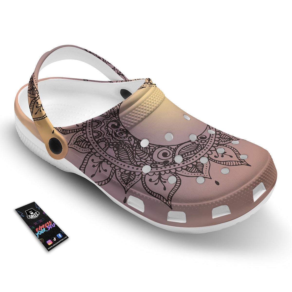 Moon And Bohemian Sun Print Clog-grizzshop