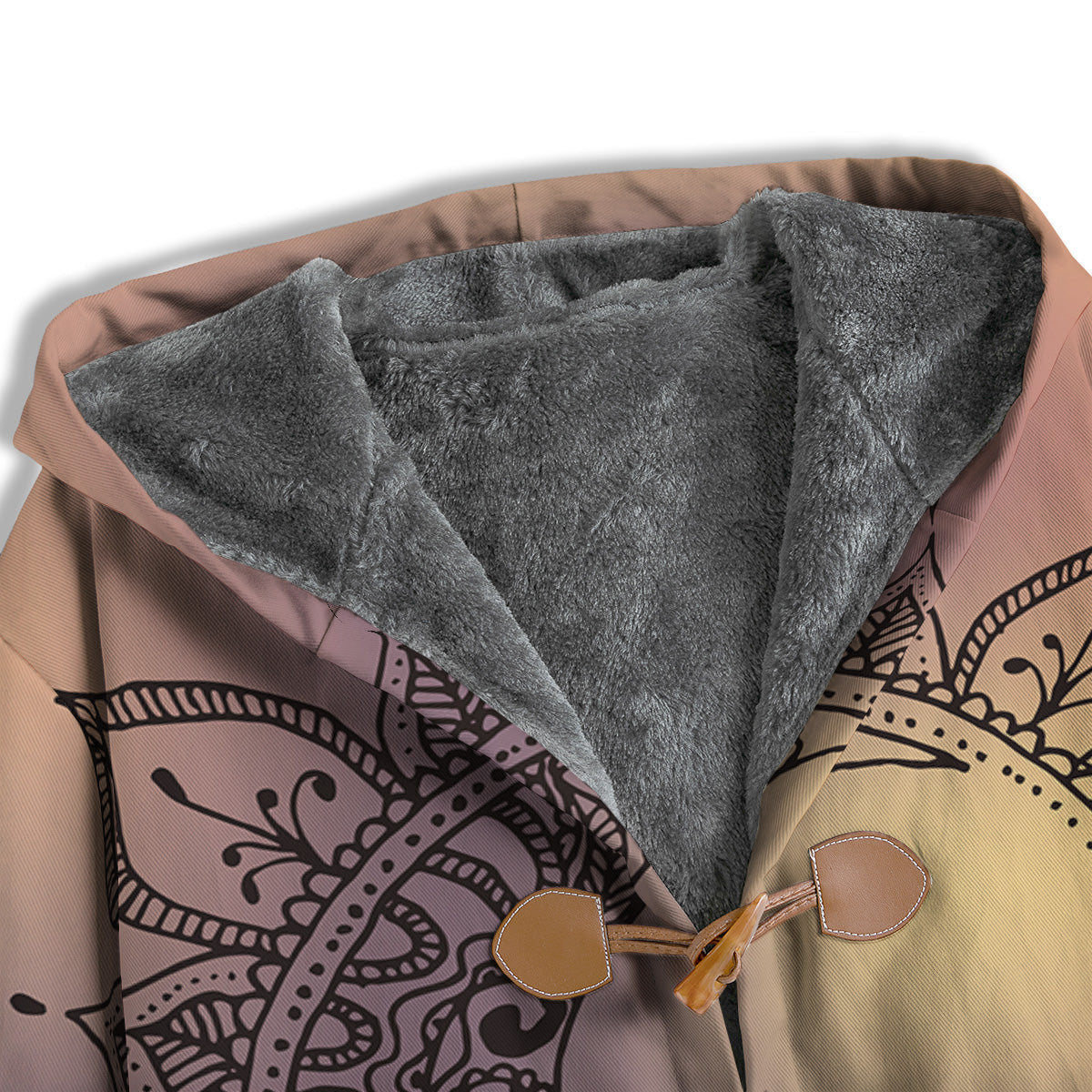 Moon And Bohemian Sun Print Men's Windbreaker Jacket-grizzshop