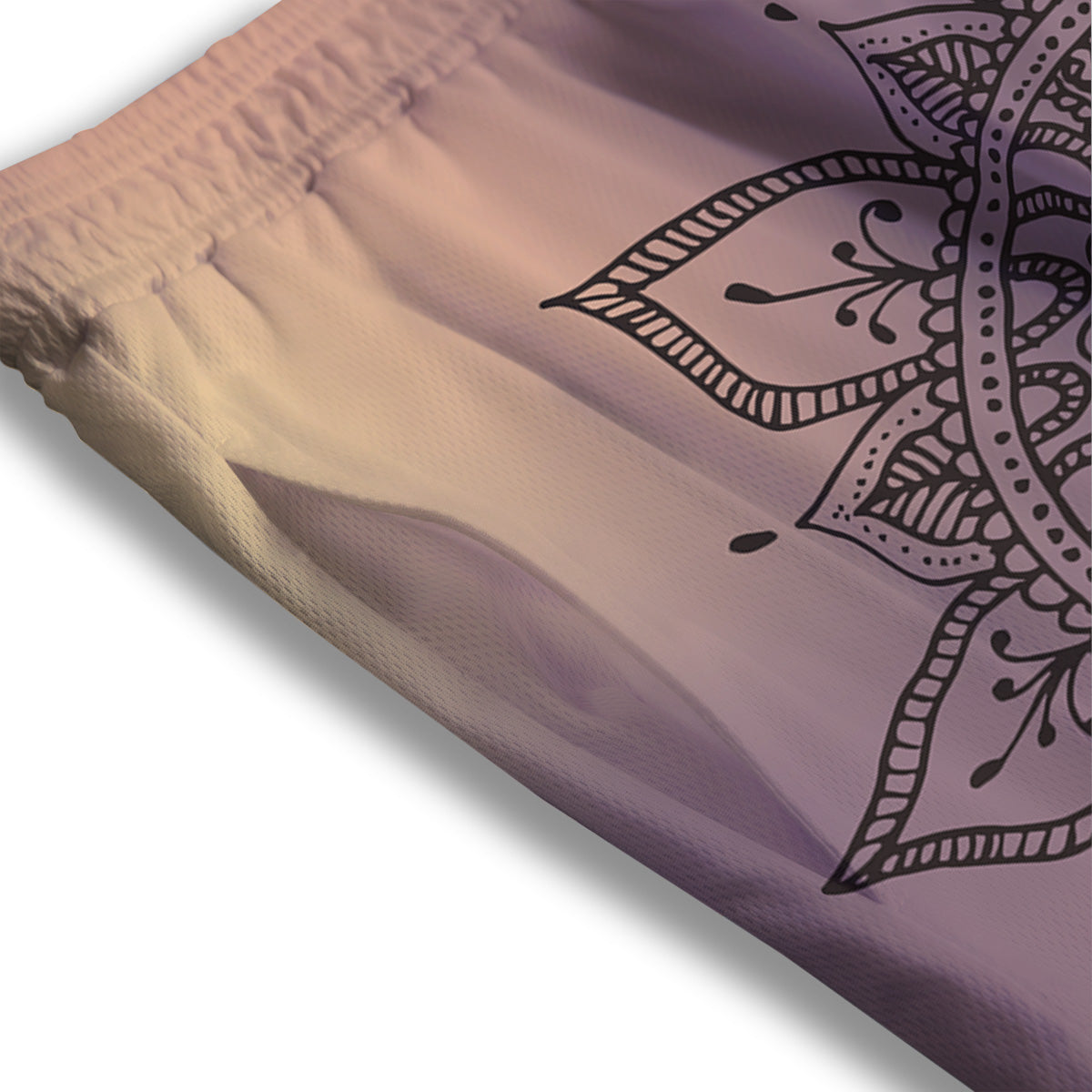 Marble Grey Bronze Print Mesh Shorts