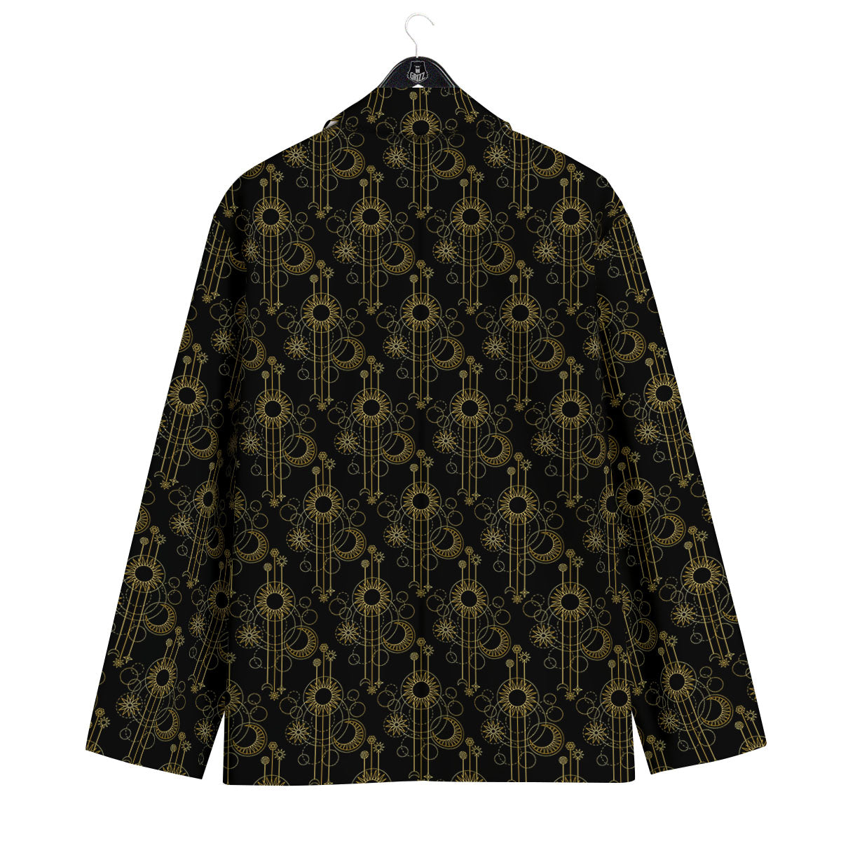Moon And Boho Sun Print Pattern Men's Sport Coat-grizzshop