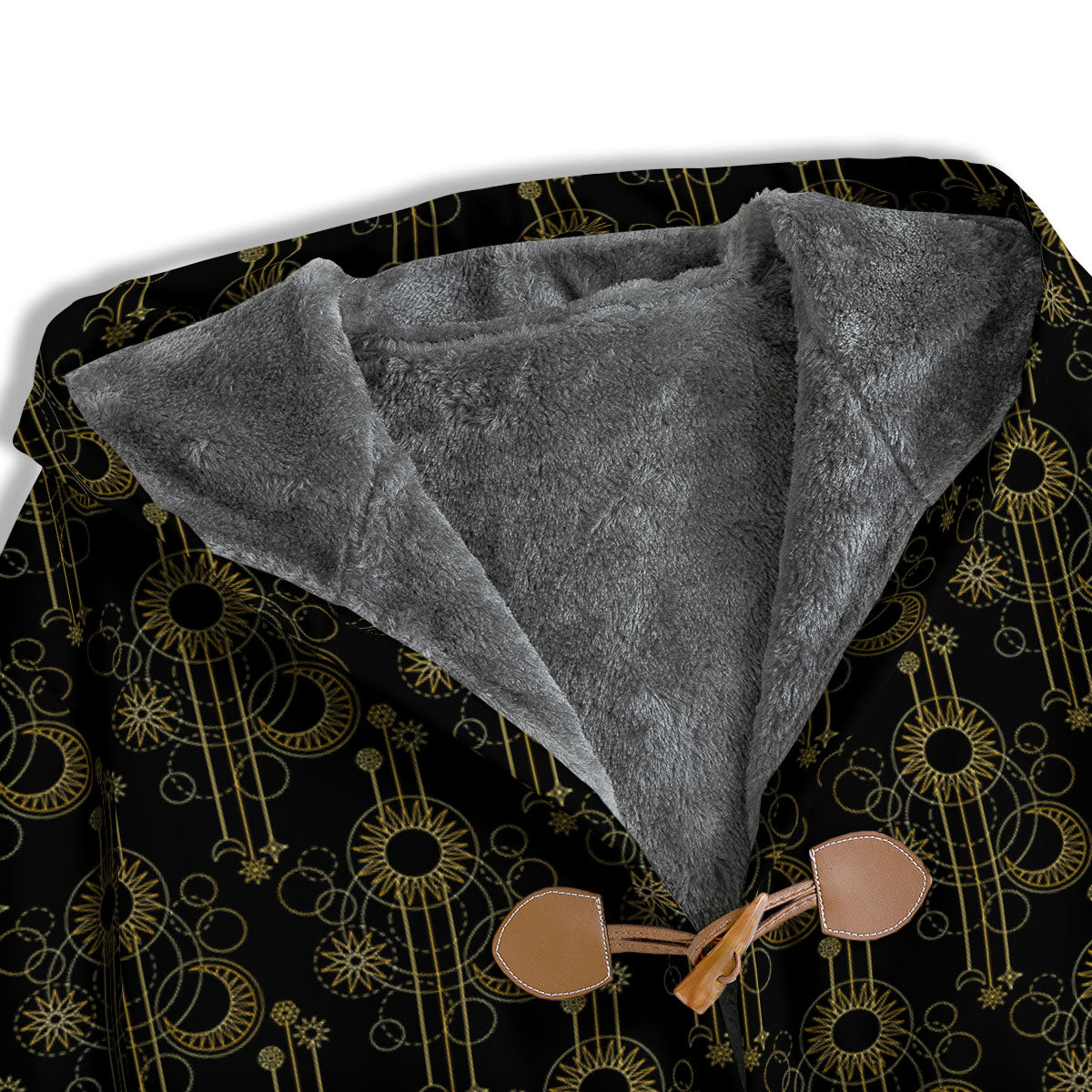 Moon And Boho Sun Print Pattern Men's Windbreaker Jacket-grizzshop