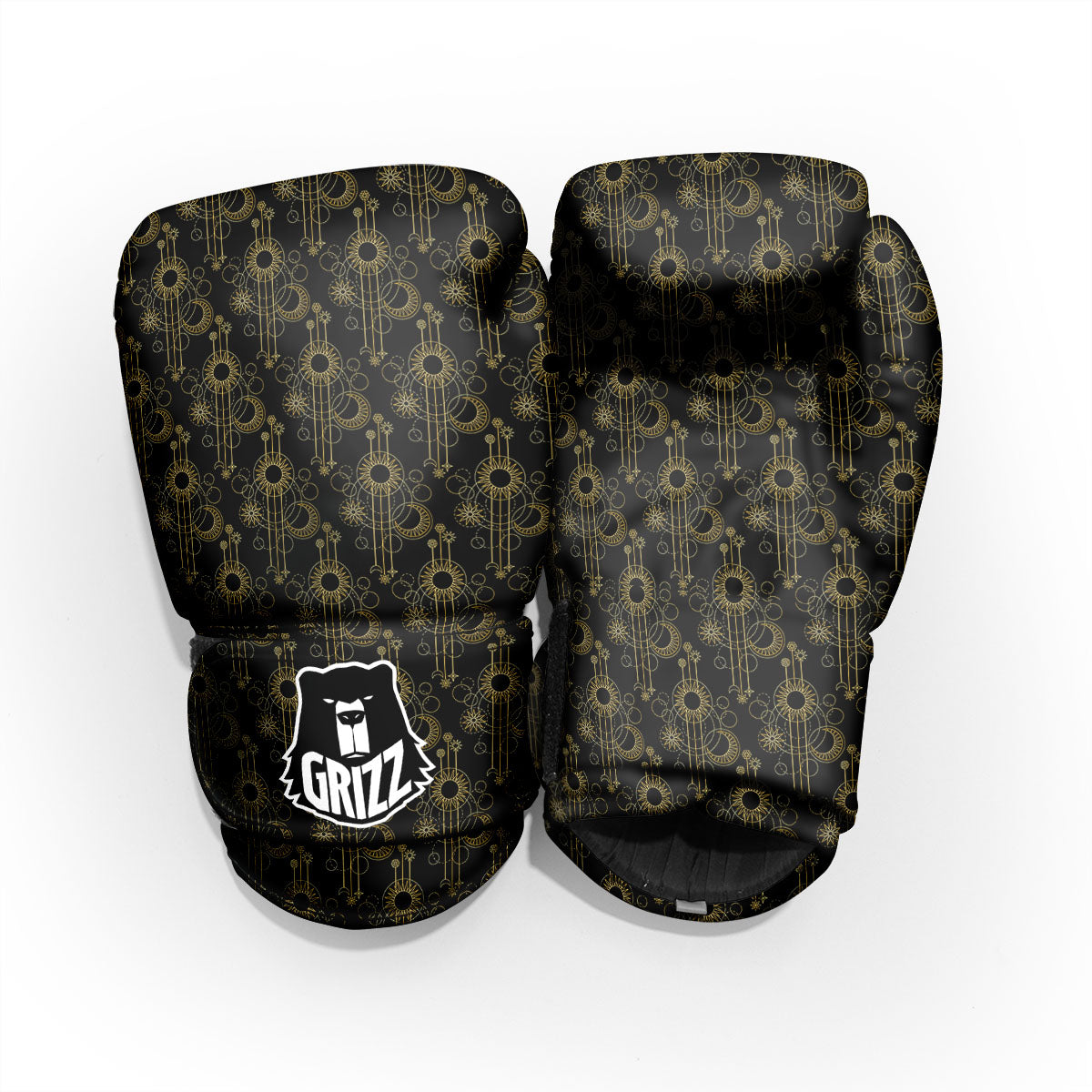 Moon And Boho Sun Print Pattern Pro Boxing Glove