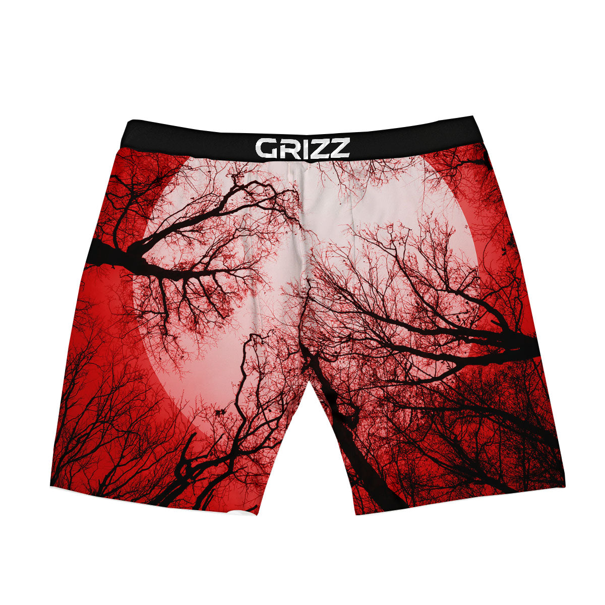 Moon And Horror Forest Print Boxer Briefs-grizzshop