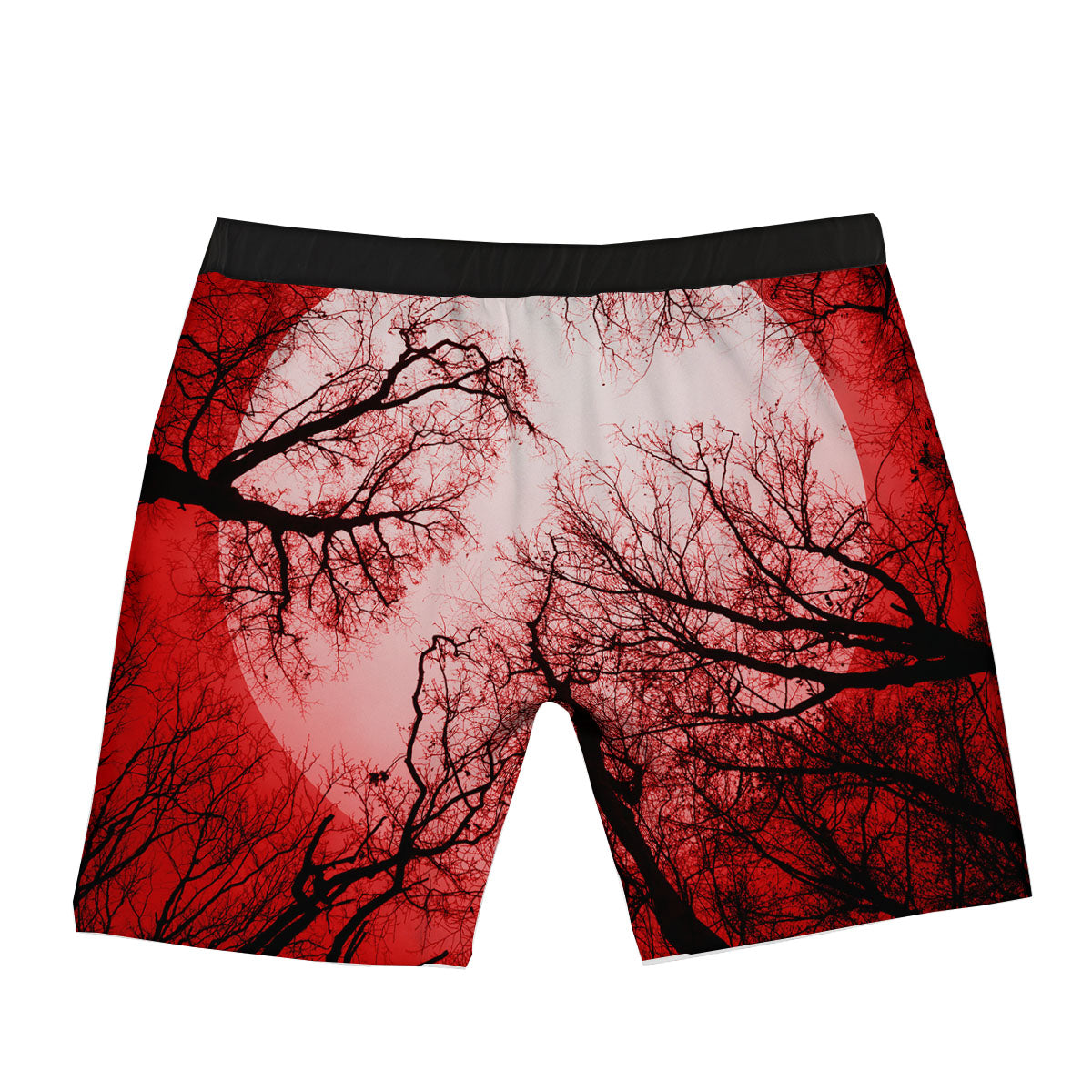 Moon And Horror Forest Print Boxer Briefs-grizzshop