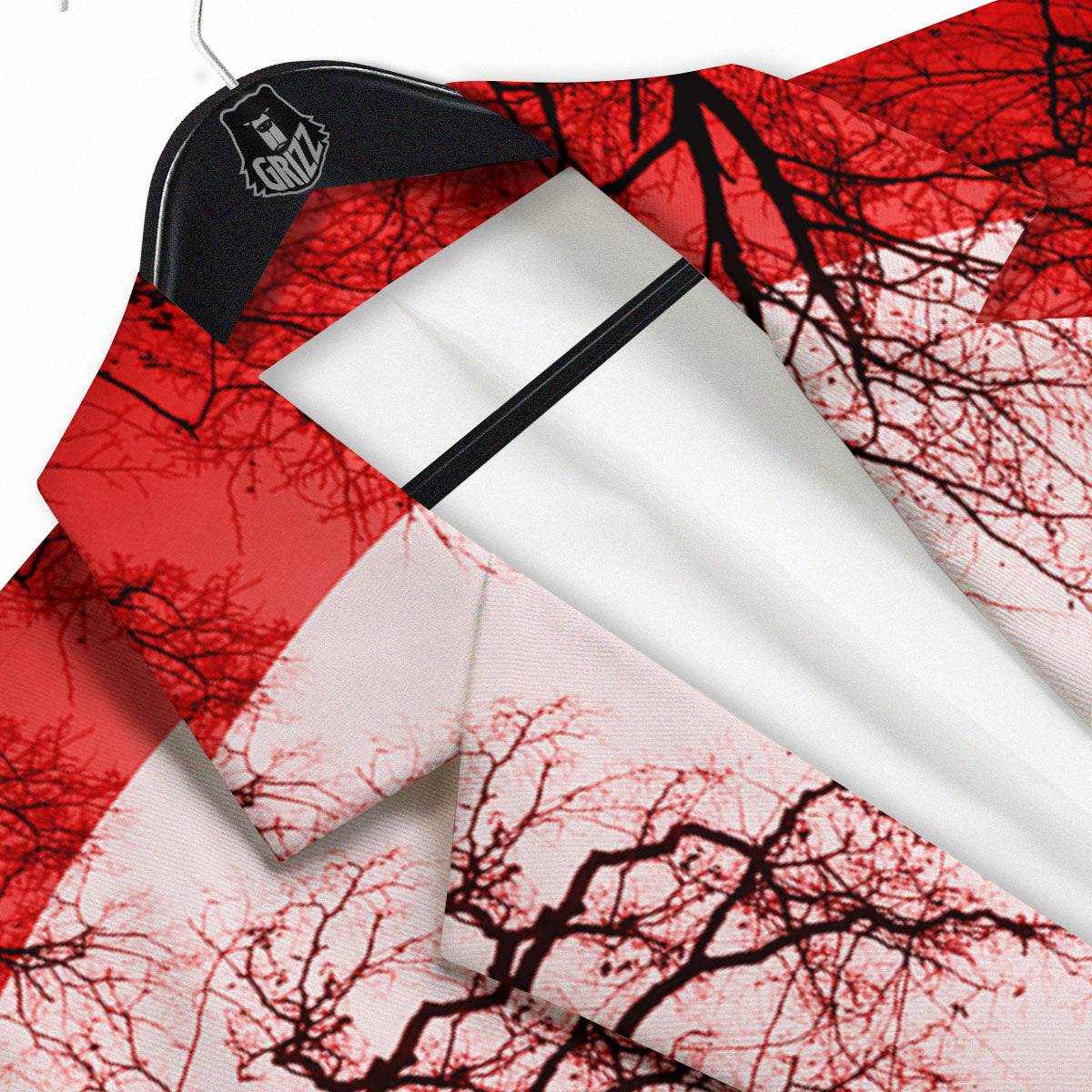 Moon And Horror Forest Print Men's Sport Coat-grizzshop