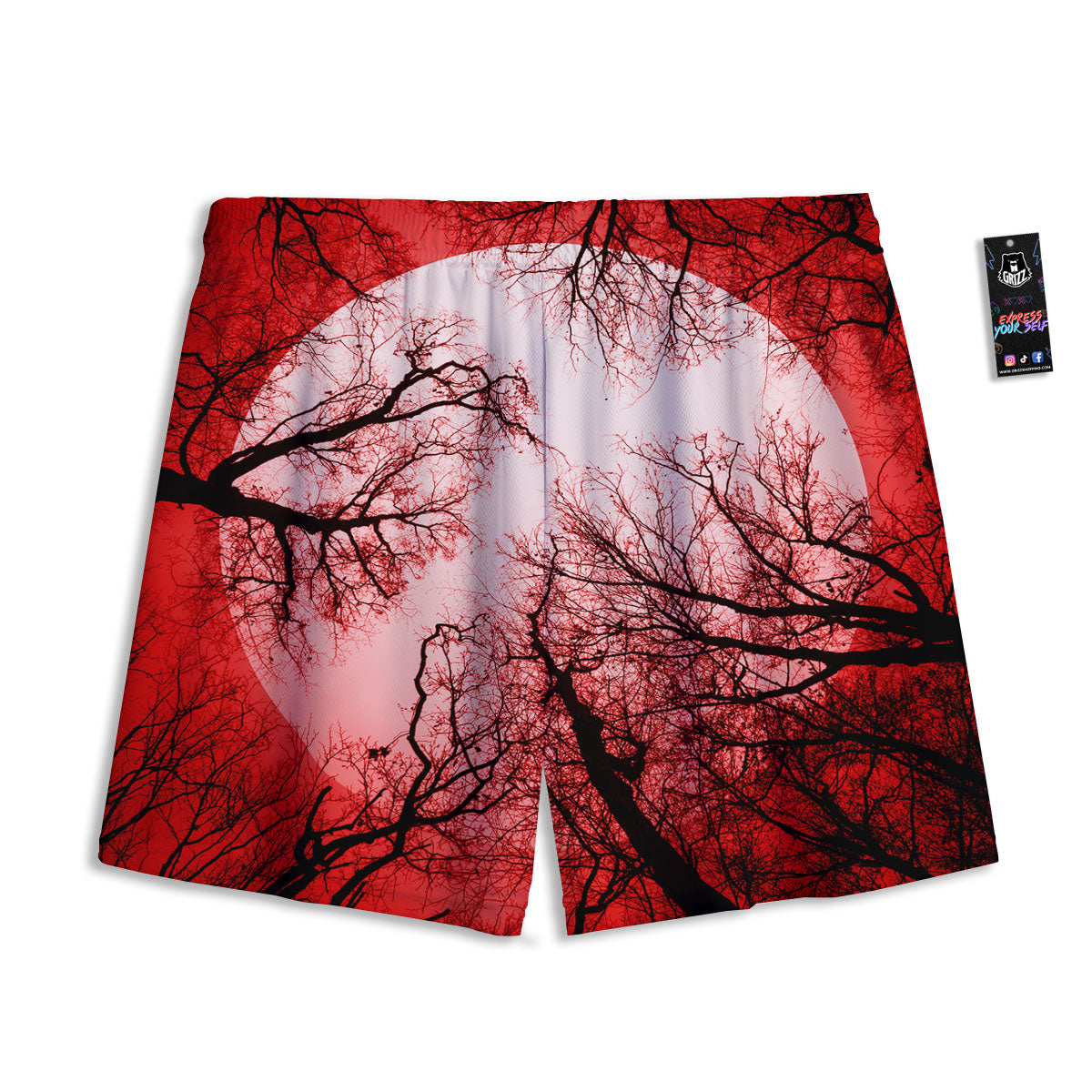 Ninja Cute Print Pattern Mesh Shorts