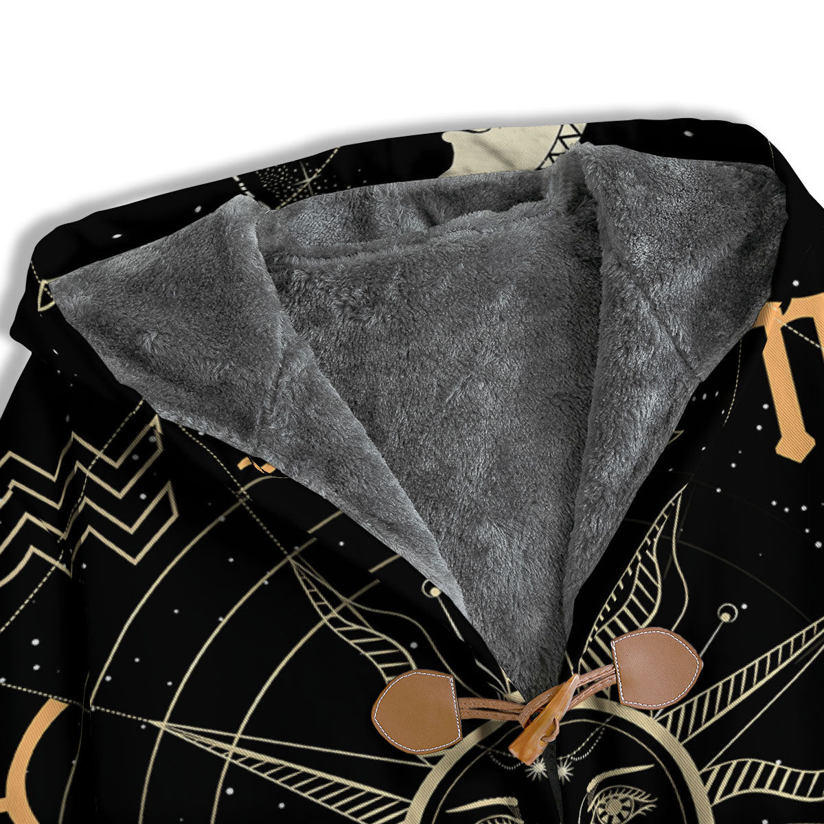 Moon And Vintage Sun Print Men's Windbreaker Jacket-grizzshop