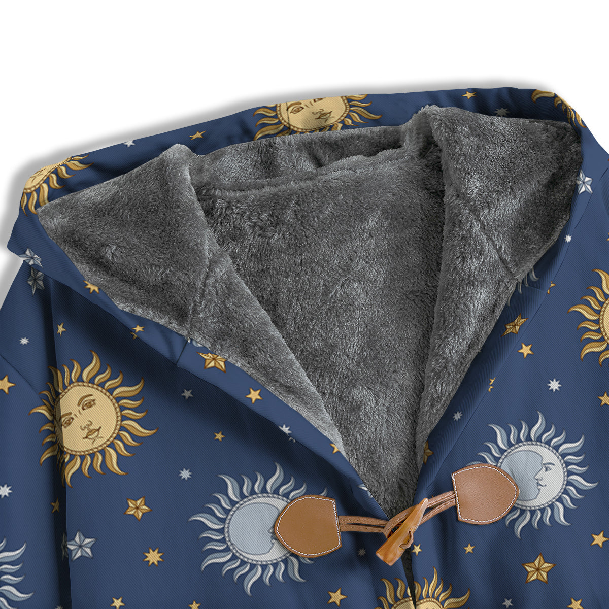 Moon And Vintage Sun Print Pattern Men's Windbreaker Jacket-grizzshop