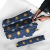 Moon And Vintage Sun Print Pattern Umbrella-grizzshop