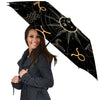 Moon And Vintage Sun Print Umbrella-grizzshop