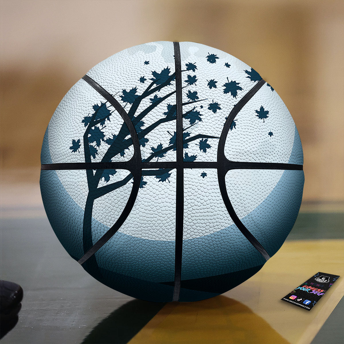 Moon Full Autumn Print Basketball-grizzshop