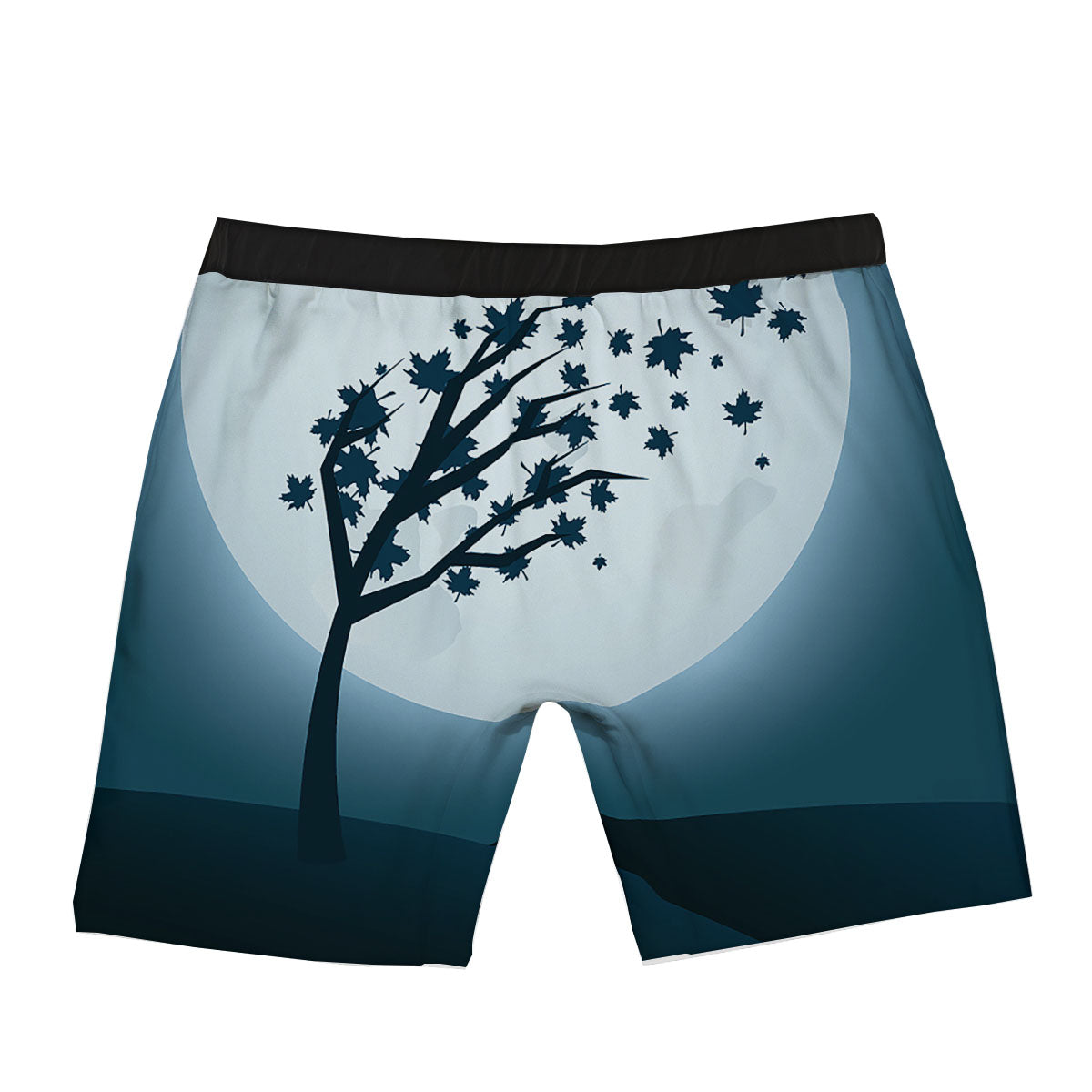 Moon Full Autumn Print Boxer Briefs-grizzshop
