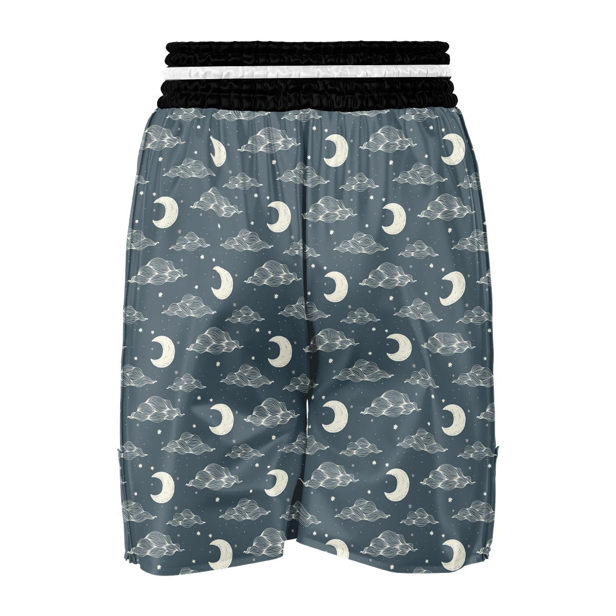Moon Print Pattern Boxing Shorts-grizzshop