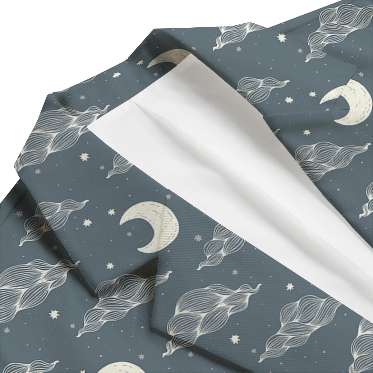 Moon Print Pattern Men's Blazer-grizzshop