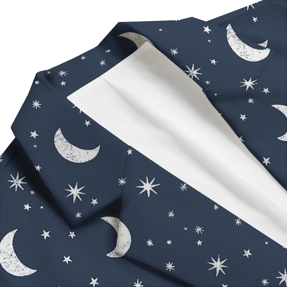 Moon Star Print Pattern Men's Blazer-grizzshop