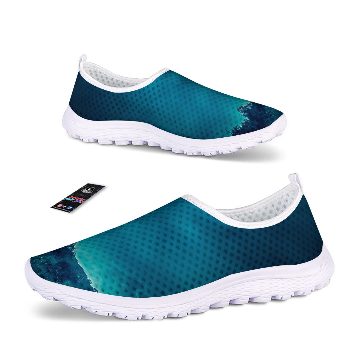 Moonlight And Night Forest Print Nurse Shoes-grizzshop