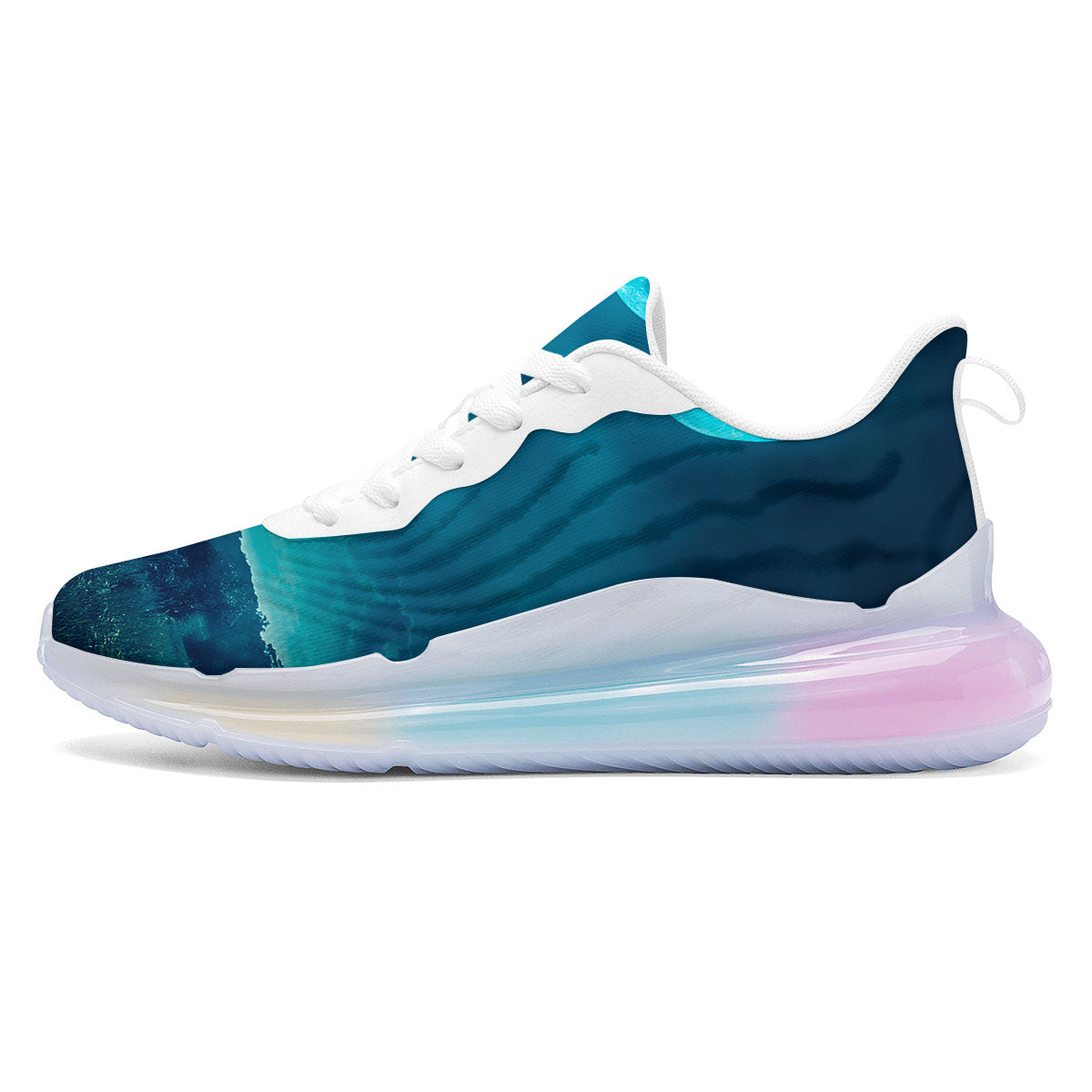 Moonlight And Night Forest Print Running Sneakers-grizzshop