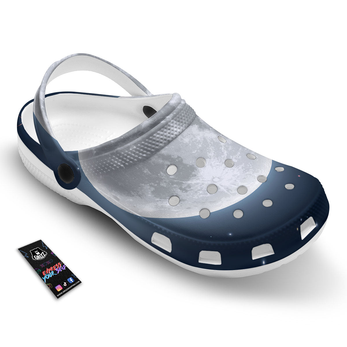 Moonlight And Night Sky Print Clog-grizzshop