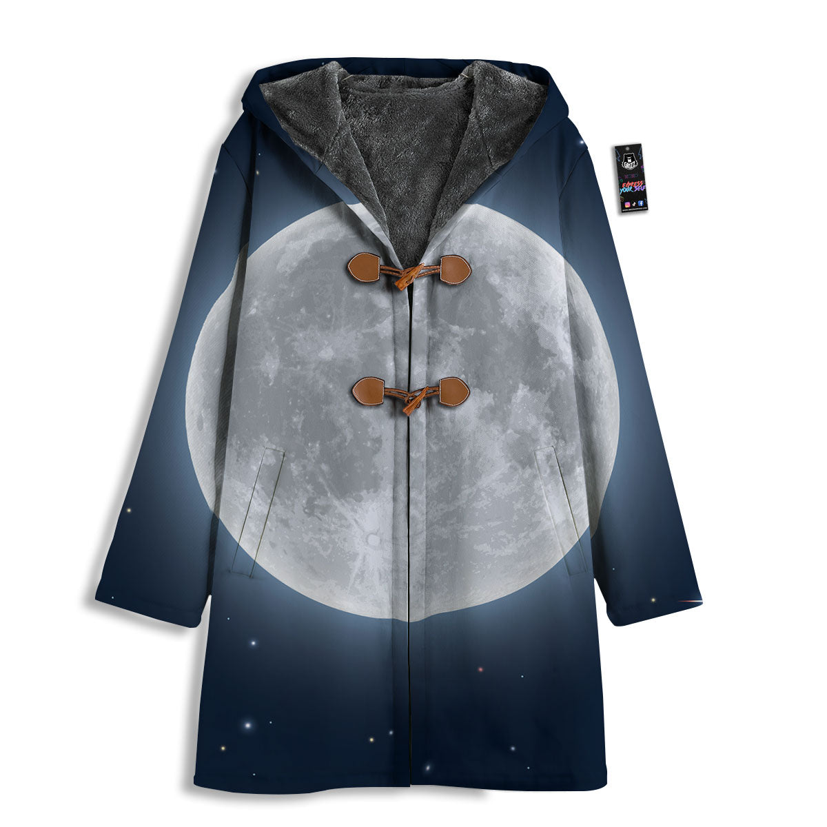 Moonlight And Night Sky Print Men's Windbreaker Jacket-grizzshop