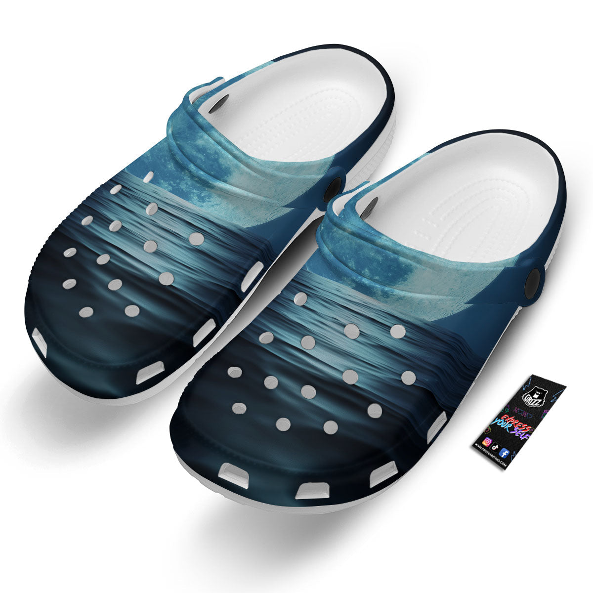 Moonlight And The Sea Print Clog-grizzshop