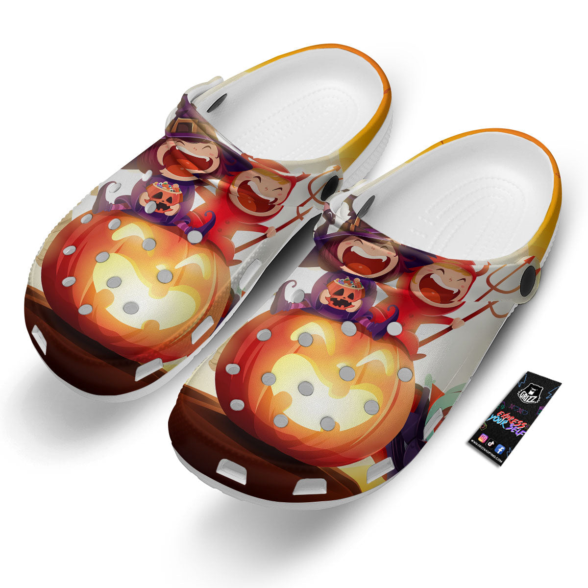 Moonlight Halloween Print Clog-grizzshop