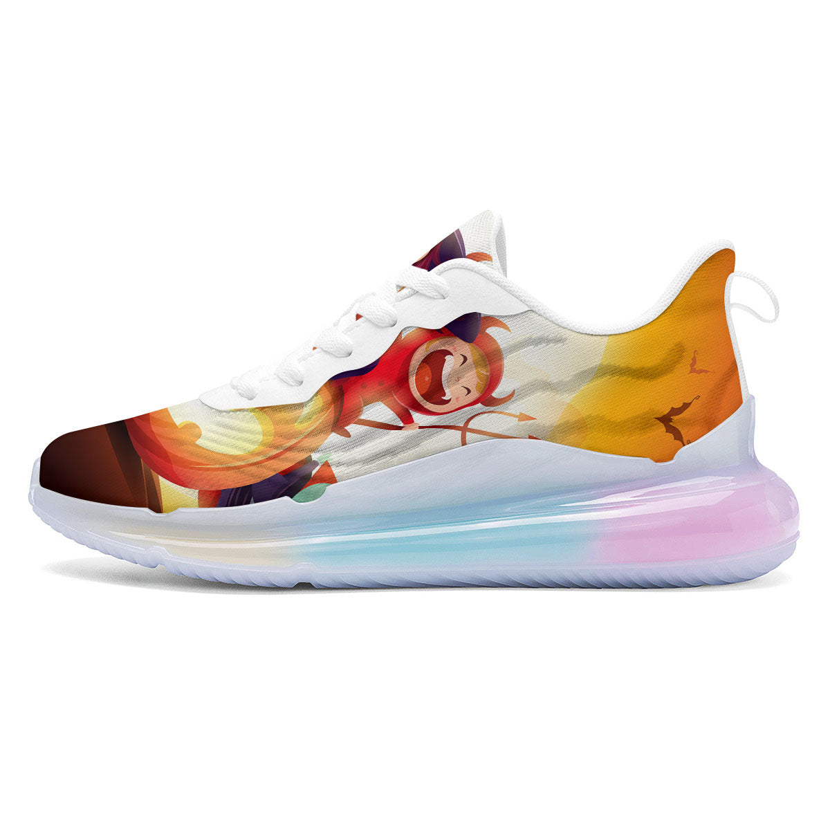 Moonlight Halloween Print Running Sneakers-grizzshop