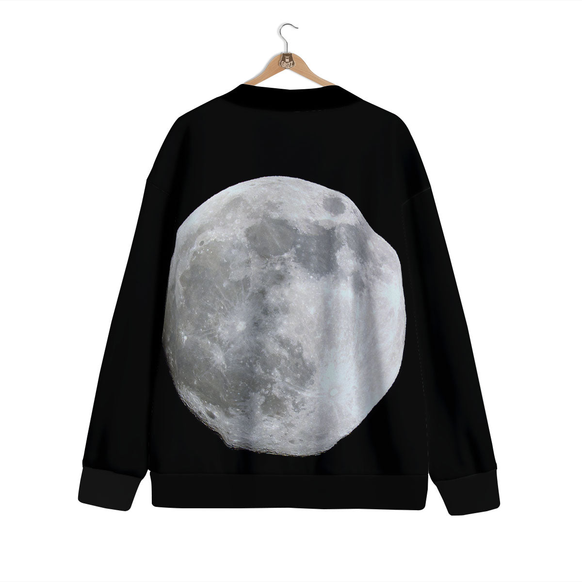 Moonlight White And Black Print Cardigan-grizzshop