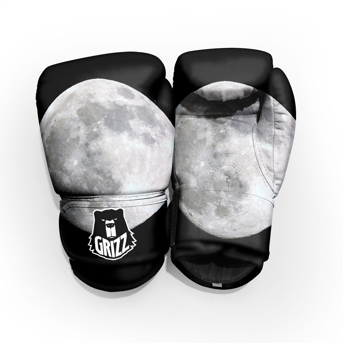 Moonlight White And Black Print Pro Boxing Glove