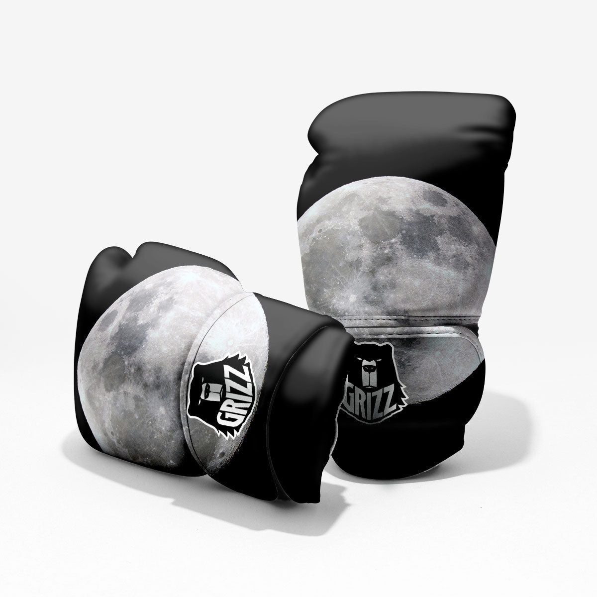 Moonlight White And Black Print Pro Boxing Glove