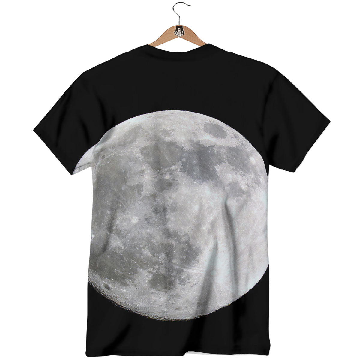 Moonlight White And Black Print T-Shirt-grizzshop
