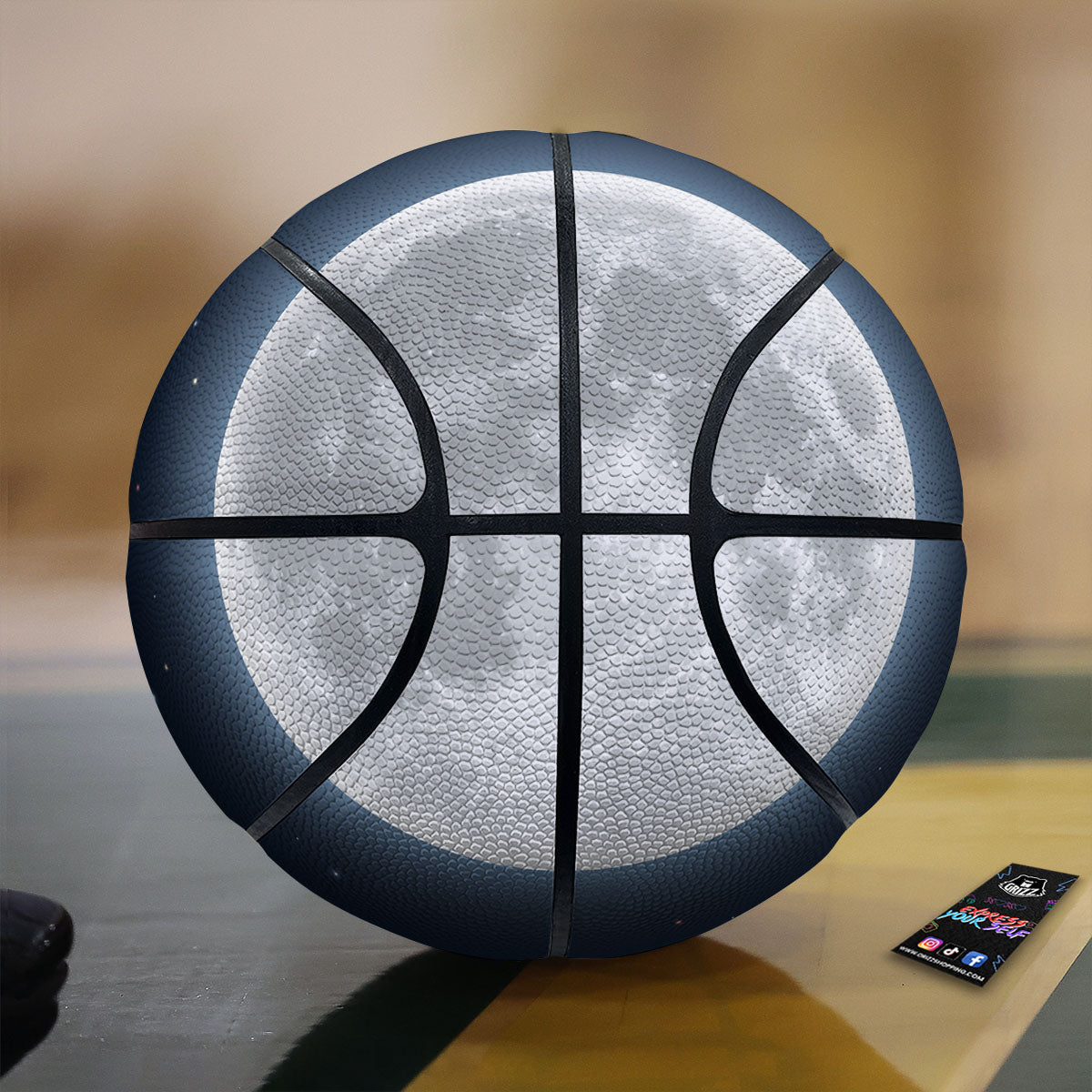 Moonlight And Night Sky Print Basketball