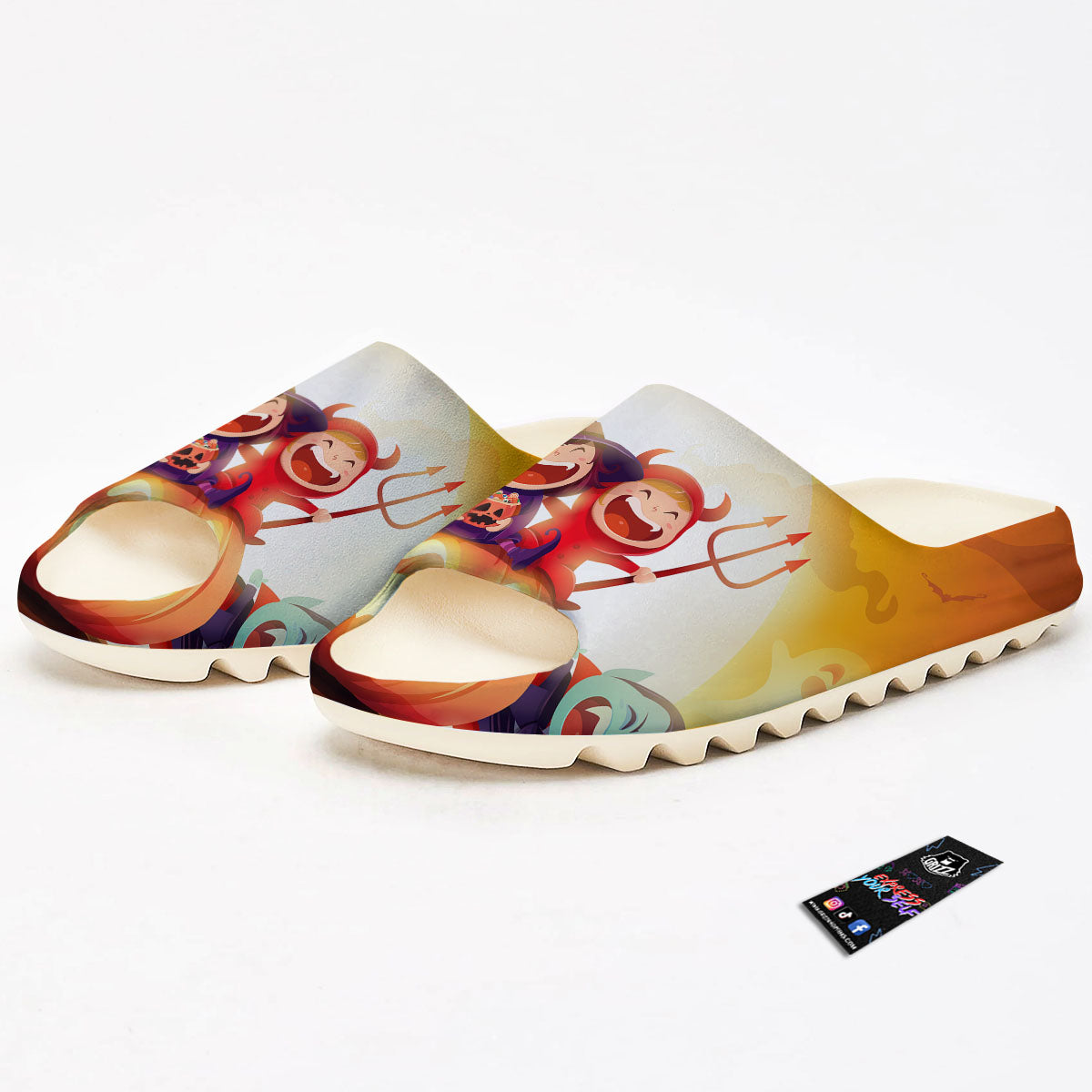 Moonlight Halloween Print Sandals-grizzshop