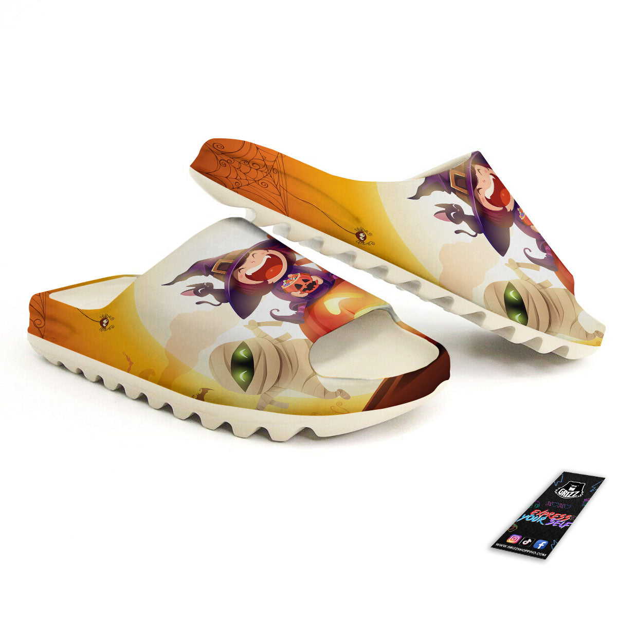 Moonlight Halloween Print Sandals-grizzshop