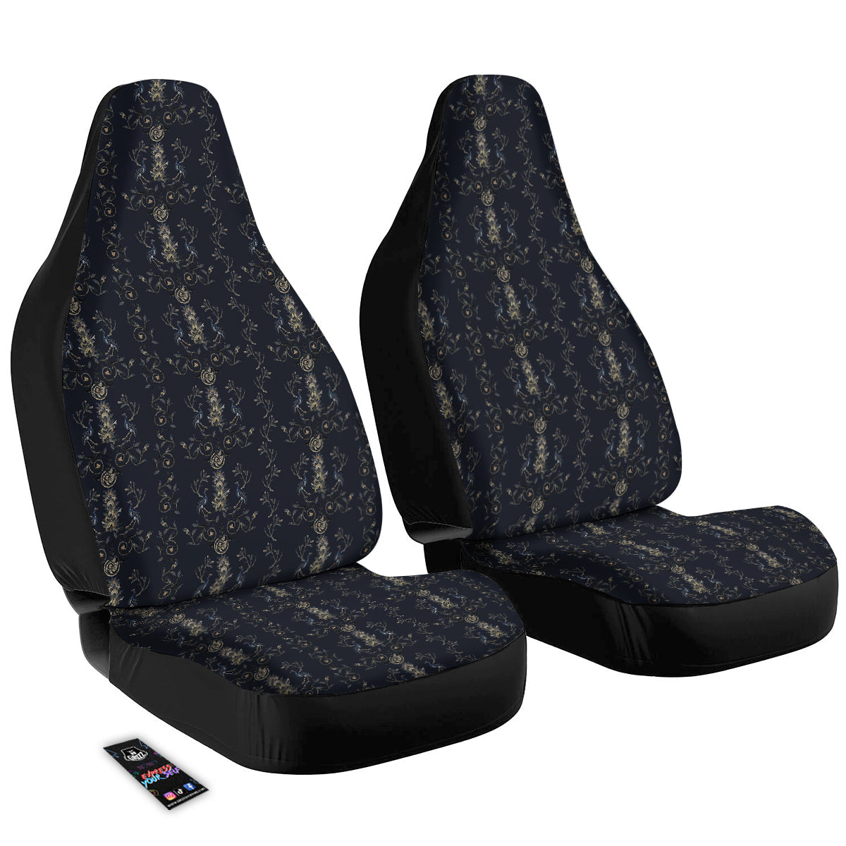 Mosaic Bird Pattern Car Seat Covers-grizzshop