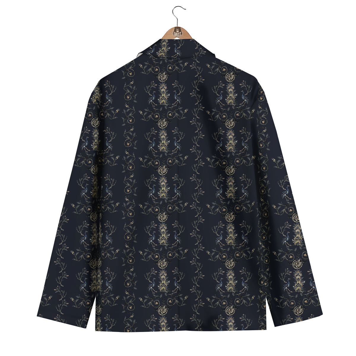 Mosaic Bird Pattern Men's Blazer-grizzshop