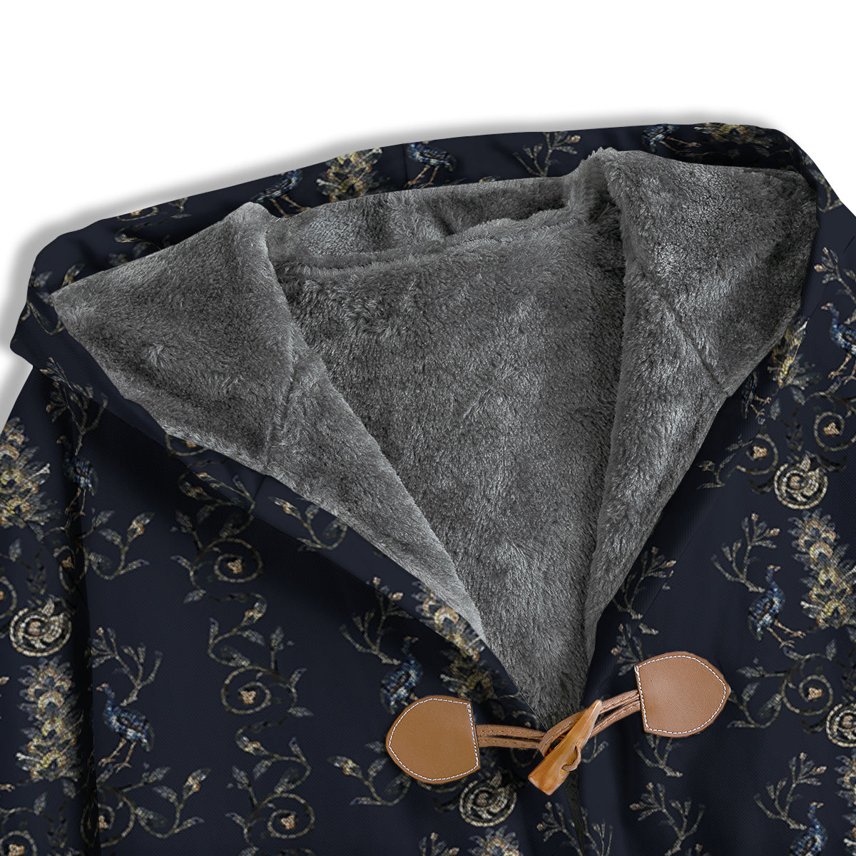 Mosaic Bird Pattern Men's Windbreaker Jacket-grizzshop