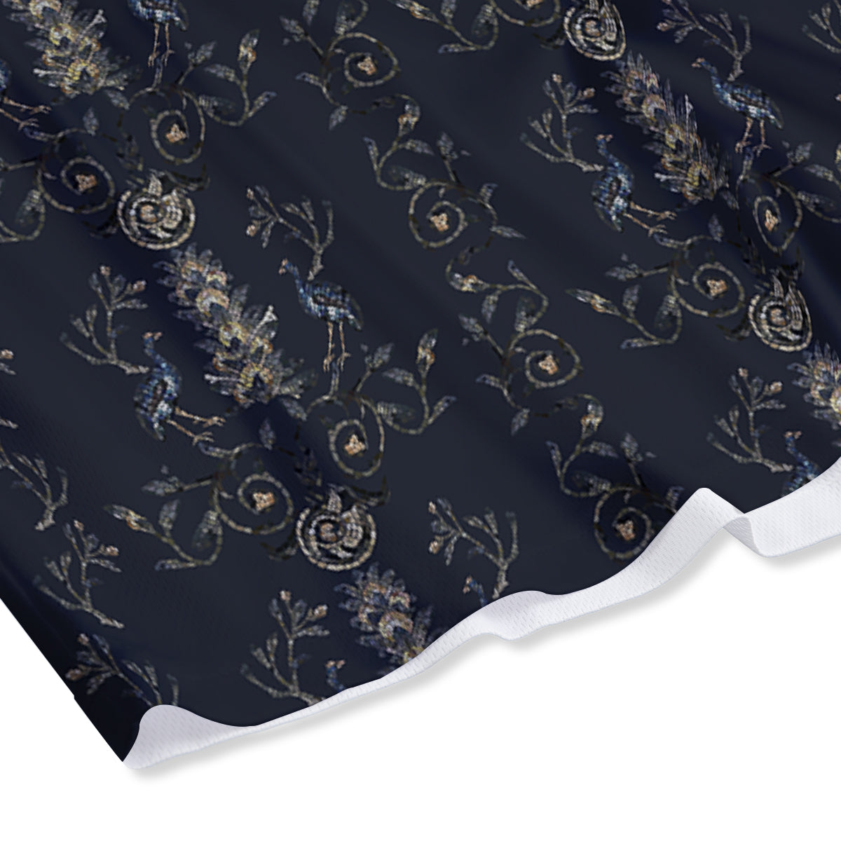 Mosaic Bird Pattern Mesh Shorts-grizzshop